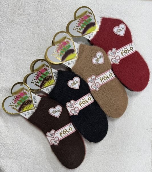 XGRİ B-53 KUŞ TÜYÜ BAYAN SOKET ÇORAP