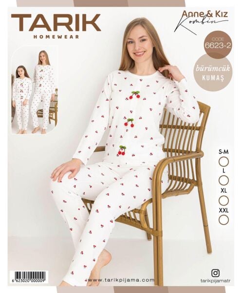 TARIK 6623-2 BAYAN BÜRÜMCÜK PİJAMA TAKIMI