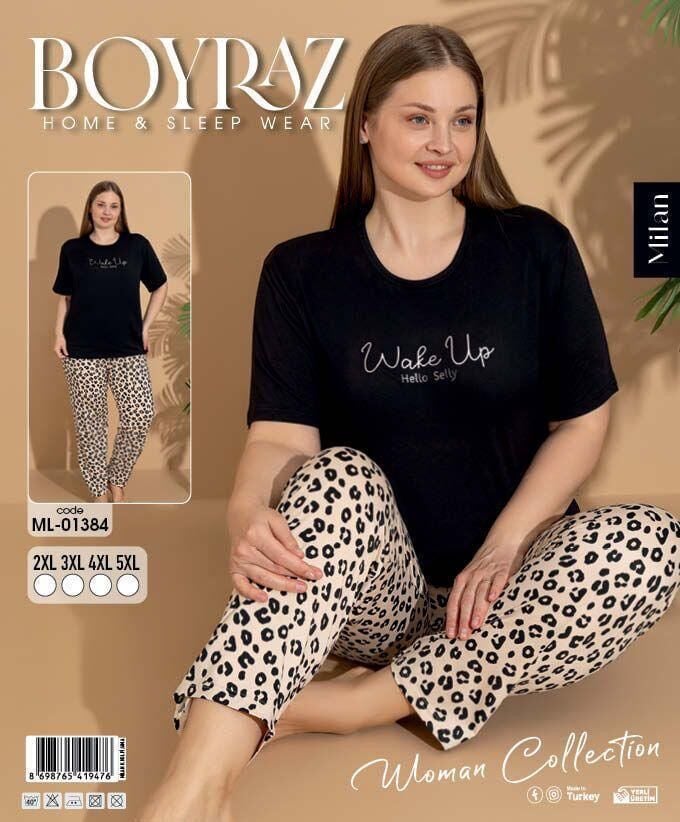 BOYRAZ 01384 MİLAN BATTAL K.KOL PİJAMA TAKIM