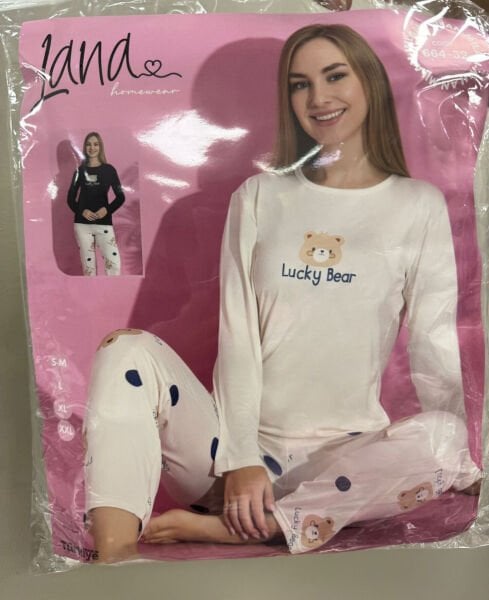 LANA 664-32 MİLAN SOFT BİS.YAKA PİJAMA TAKIMI