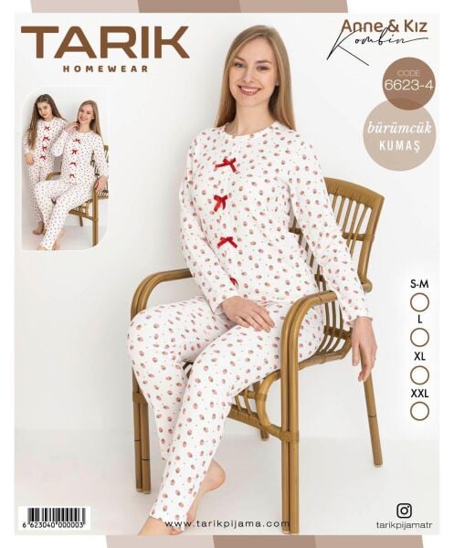 TARIK 6623-4 BAYAN BÜRÜMCÜK PİJAMA TAKIMI