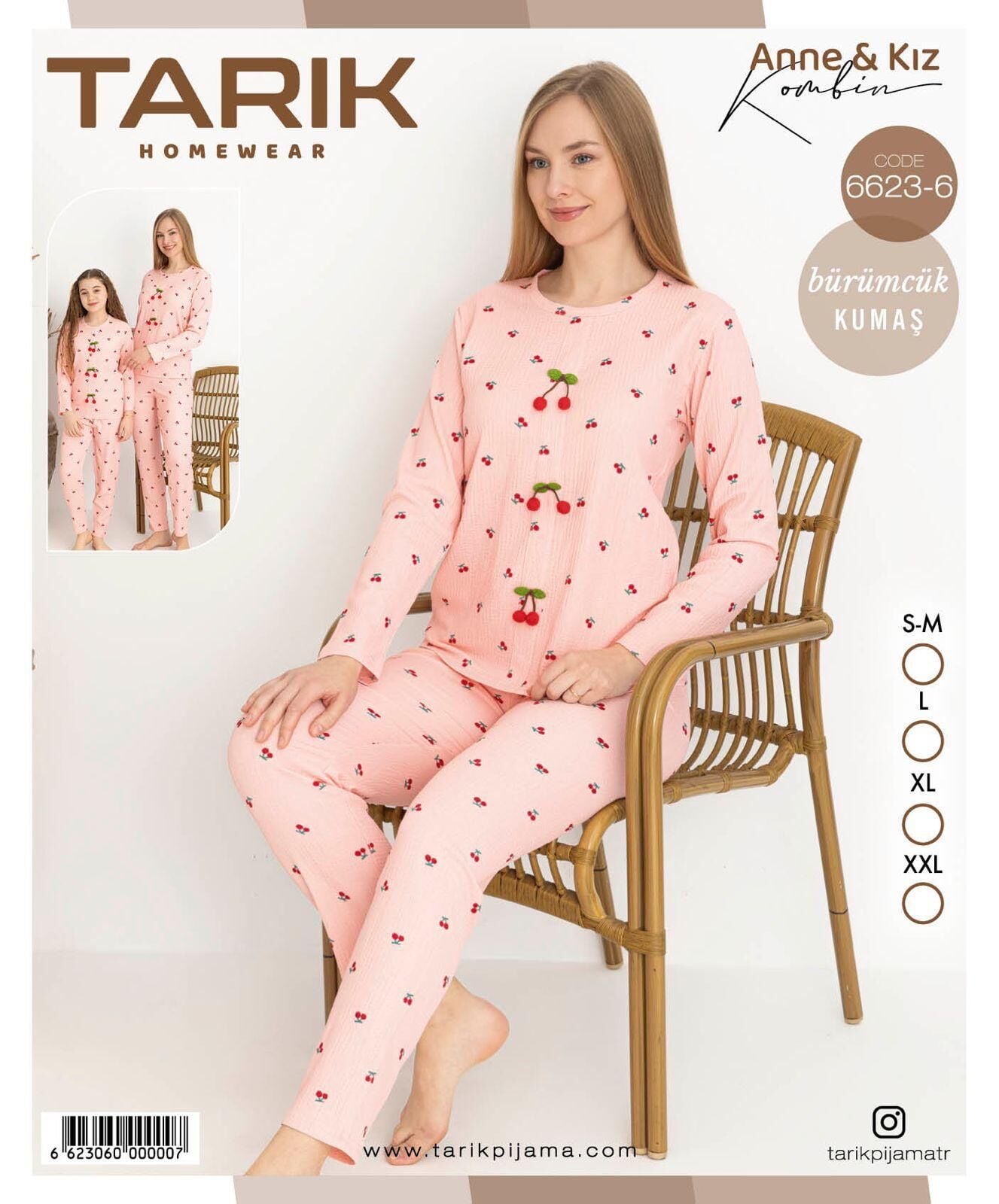 TARIK 6623-6 BAYAN BÜRÜMCÜK PİJAMA TAKIMI