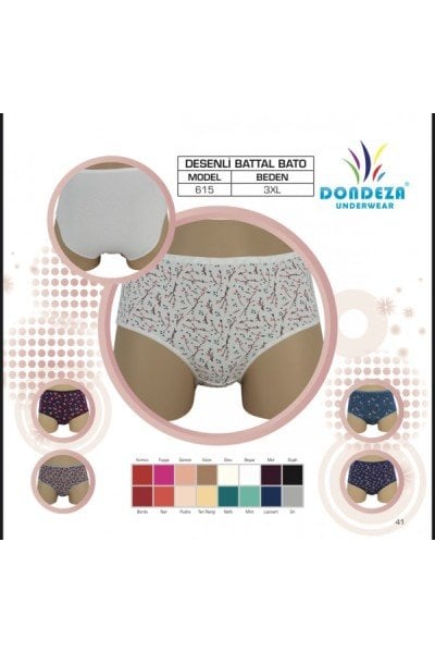 DONDEZA 615 BAYAN DESENLİ BATO 3XL