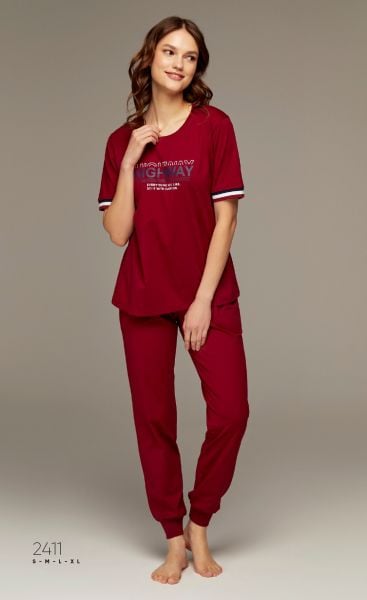 PİJAPİA 2411 BAYAN KISA KOL PİJAMA TAKIM