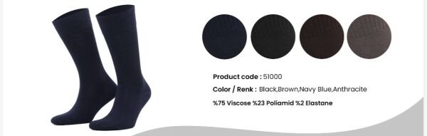 AYTUĞ 51000 ERKEK BAMBU LASTİKSİZ SOKET