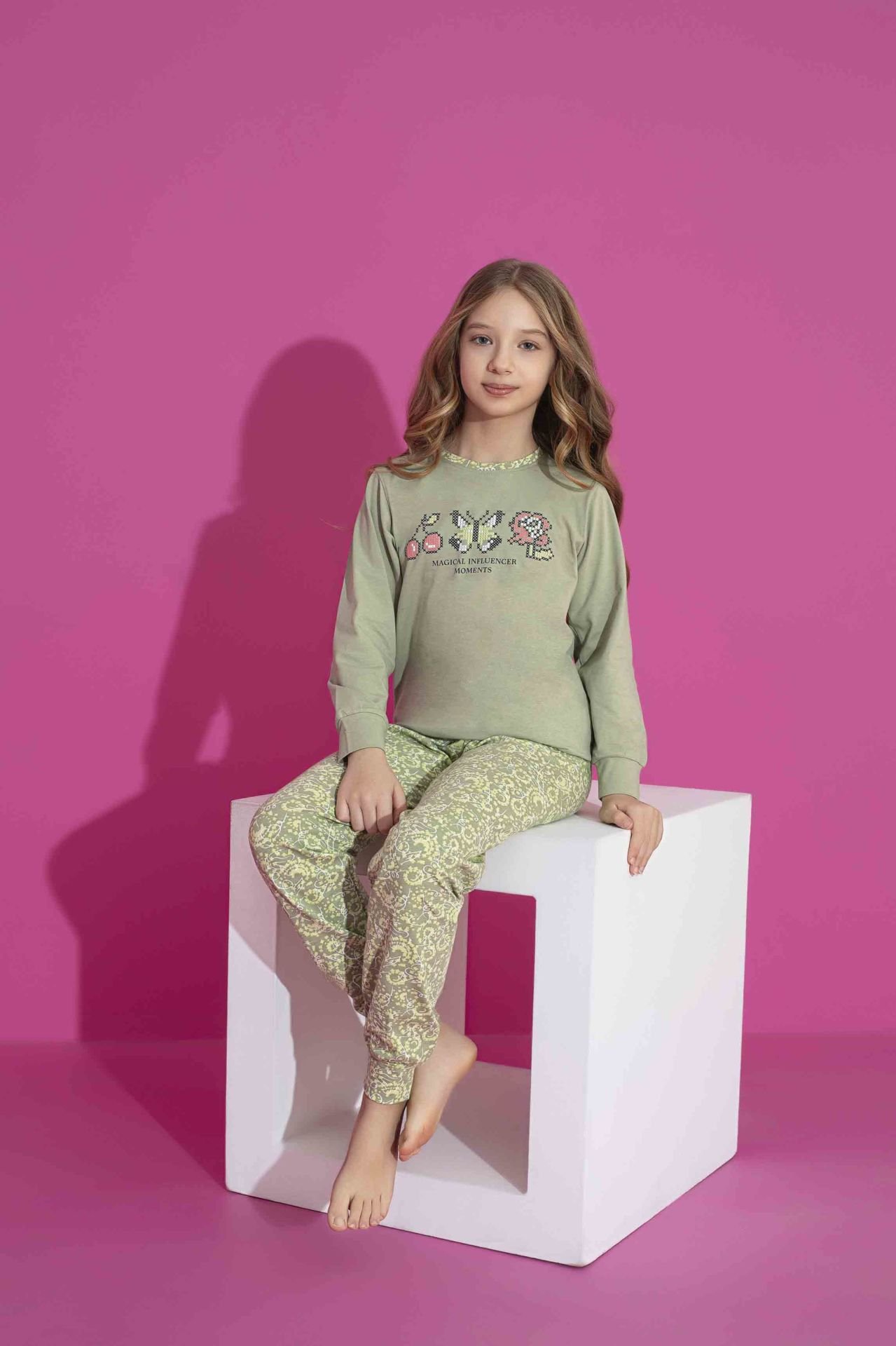TARIK 2976 KIZ 10-15 YAŞ MİLAN PİJAMA TAKIM