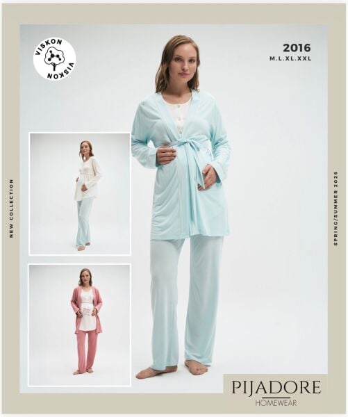 PİJADORE 2016 BAYAN LOHUSA 3 LÜ PİJAMA TAKIM