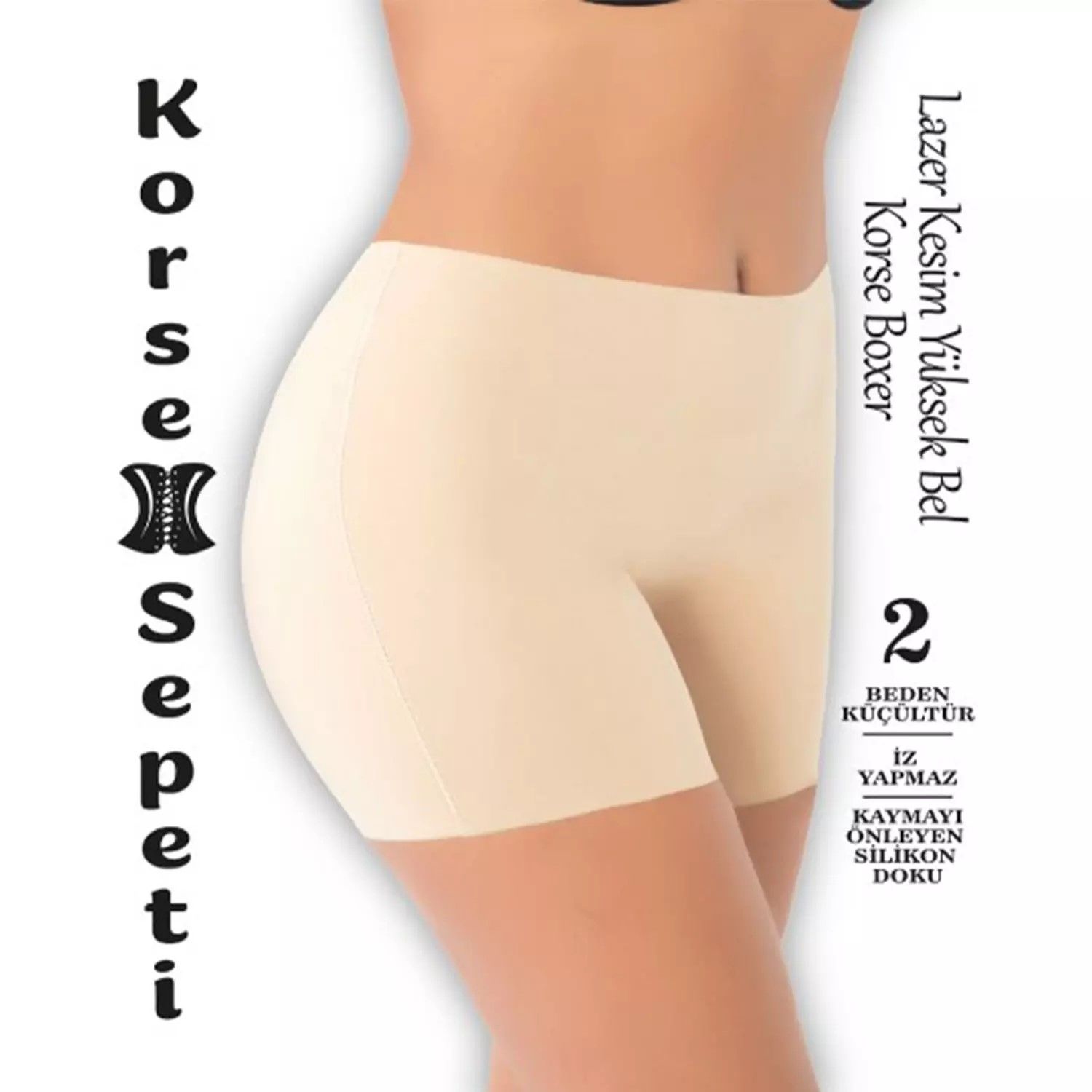 KORSE SEPETİ 3202 LAZER YÜKSEK BEL KORSE BOXER