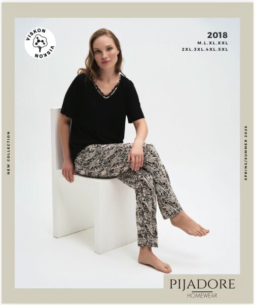PİJADORE 2018-B BATTAL BAYAN PİJAMA TAKIM