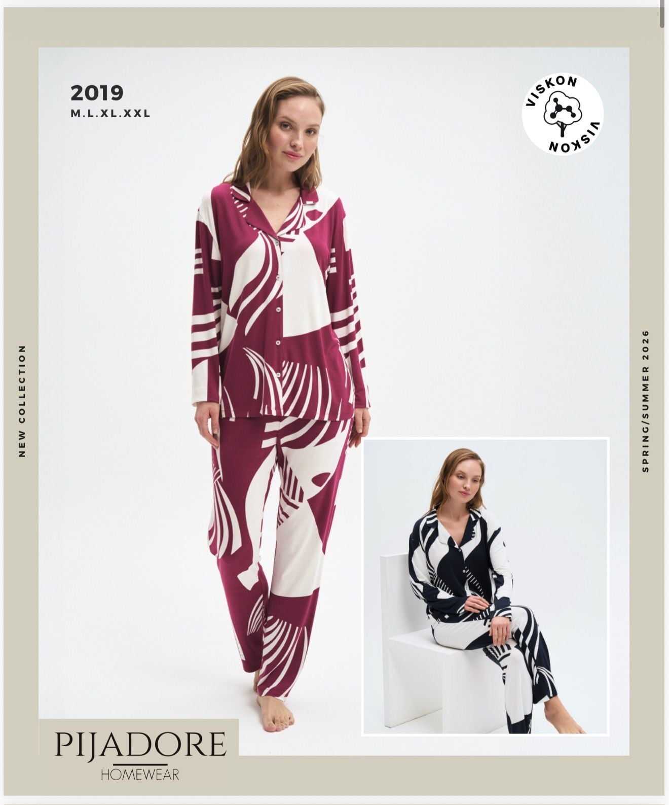PİJADORE 2019 BAYAN Ö.DÜĞMELİ PİJAMA TAKIM