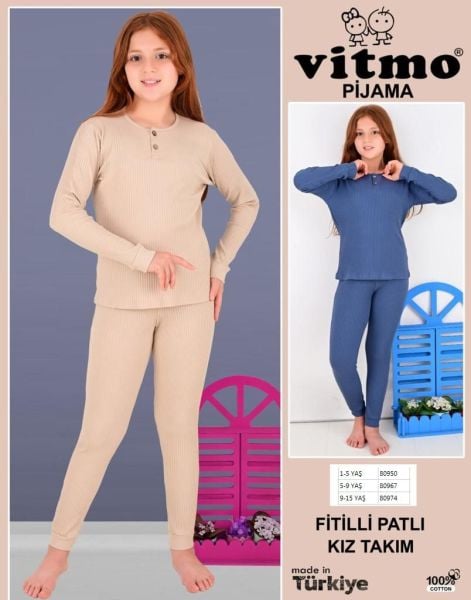 VİTMO 80967 FİTİLLİ PATLI KIZ TAKIM 5-9 Y
