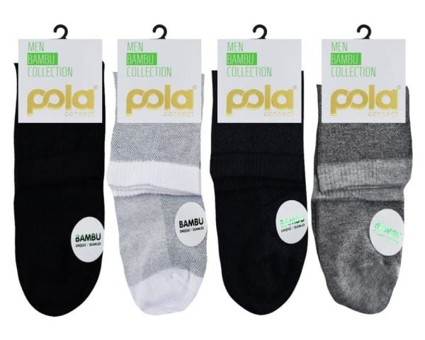 POLA 4100-4107 ERKEK BAMBU Y.KONÇ PATİK