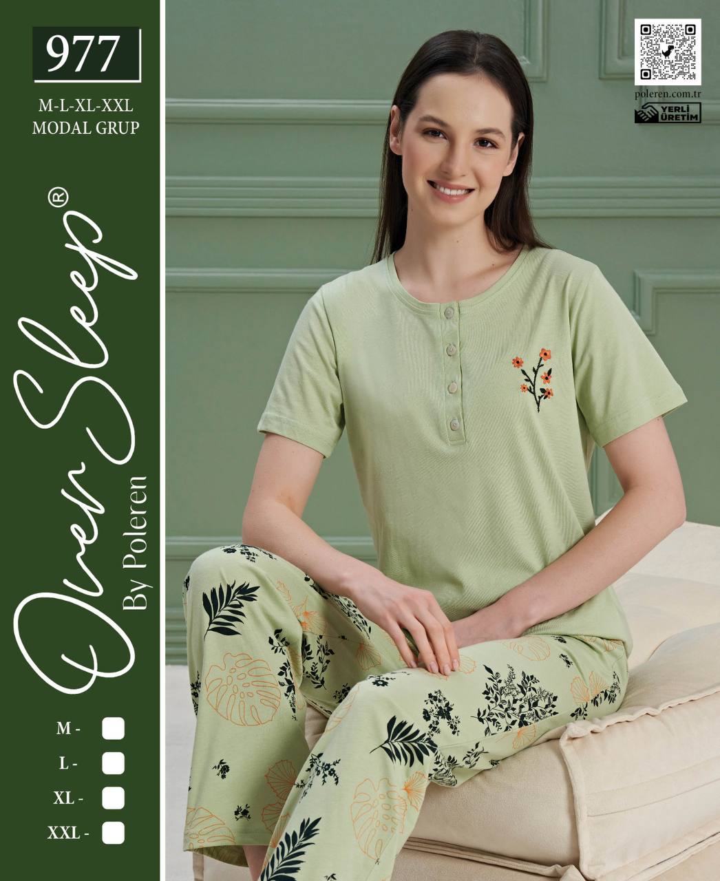 OVER SLEEP 977 BAYAN KISAKOL PİJAMA TAKIM