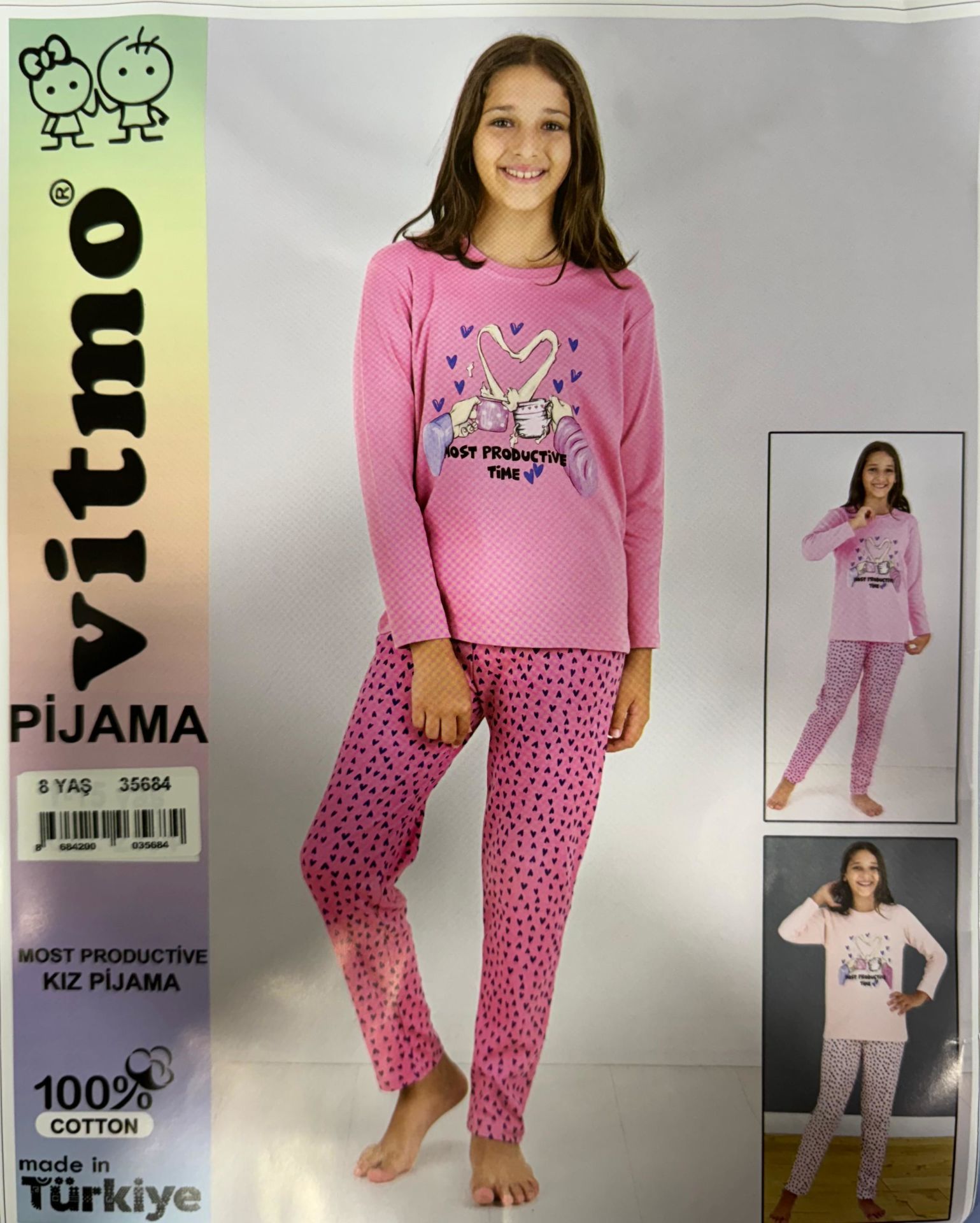VİTMO 35684 MOST PRODUCTIVE KIZ PİJAMA 7-8-9 Y