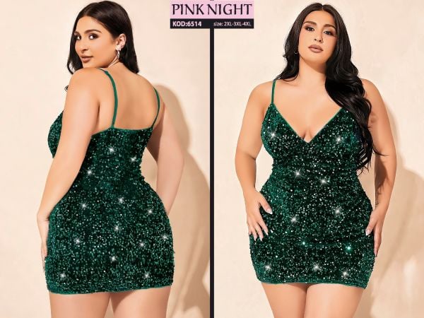 PINKNIGHT 6514 FANTAZİ ELBİSE 2XL-3XL-4XL