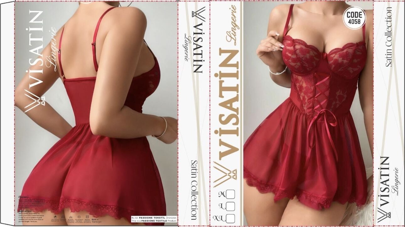 VİSATİN 4058 SATEN GECELİK