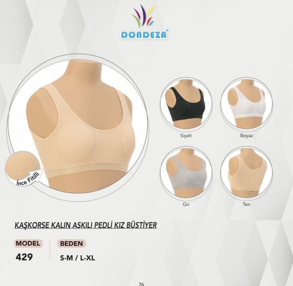 DONDEZA 429 KALIN ASKI PETLİ KAŞKORSE BÜSTİYER