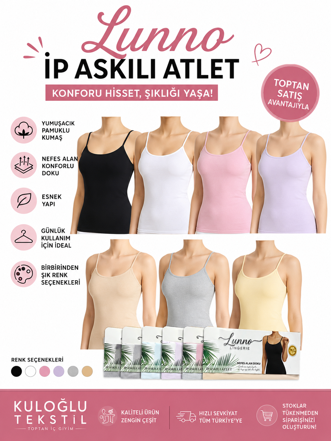 LUNNO 7001 BAYAN İP ASKI ATLET