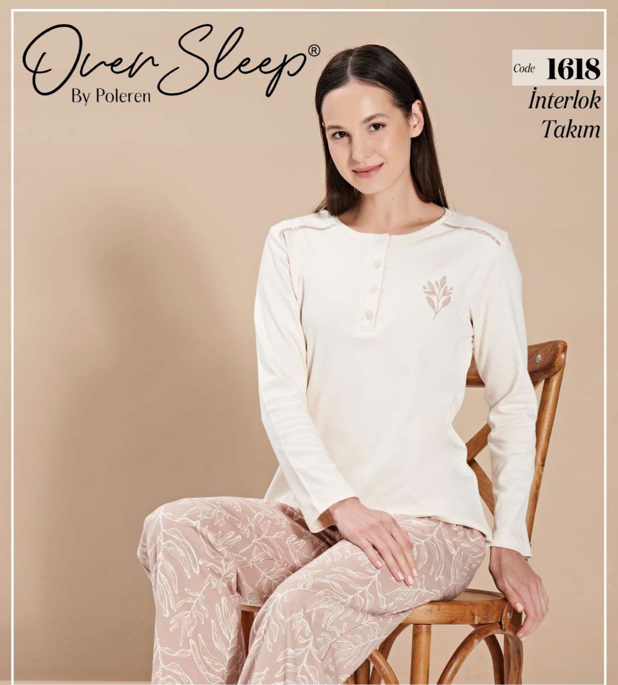 OVER SLEEP 1618 BAYAN İNTERLOK PİJAMA TAKIM