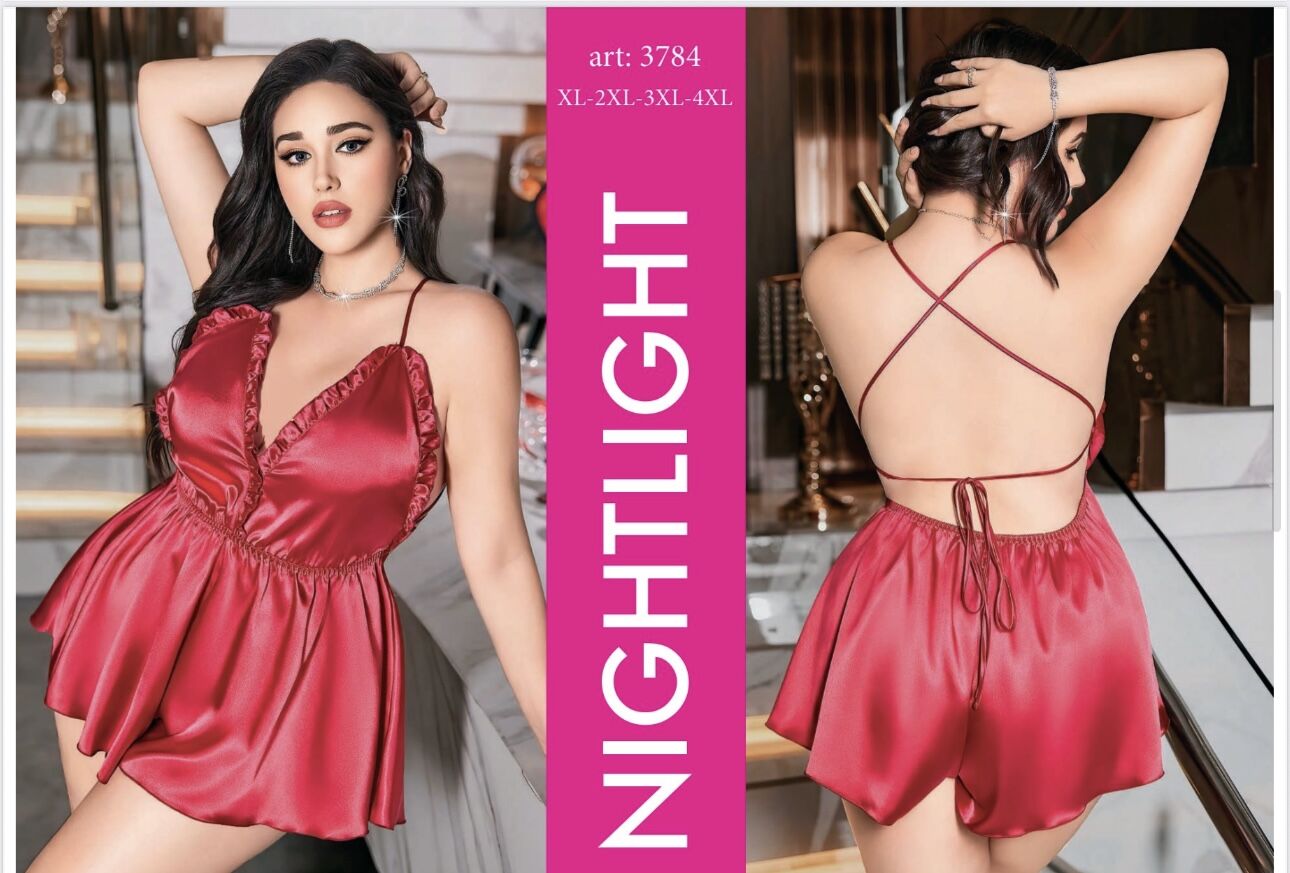 NIGHTLIGHT 3784 FANTAZİ GECELİK KIRMIZI