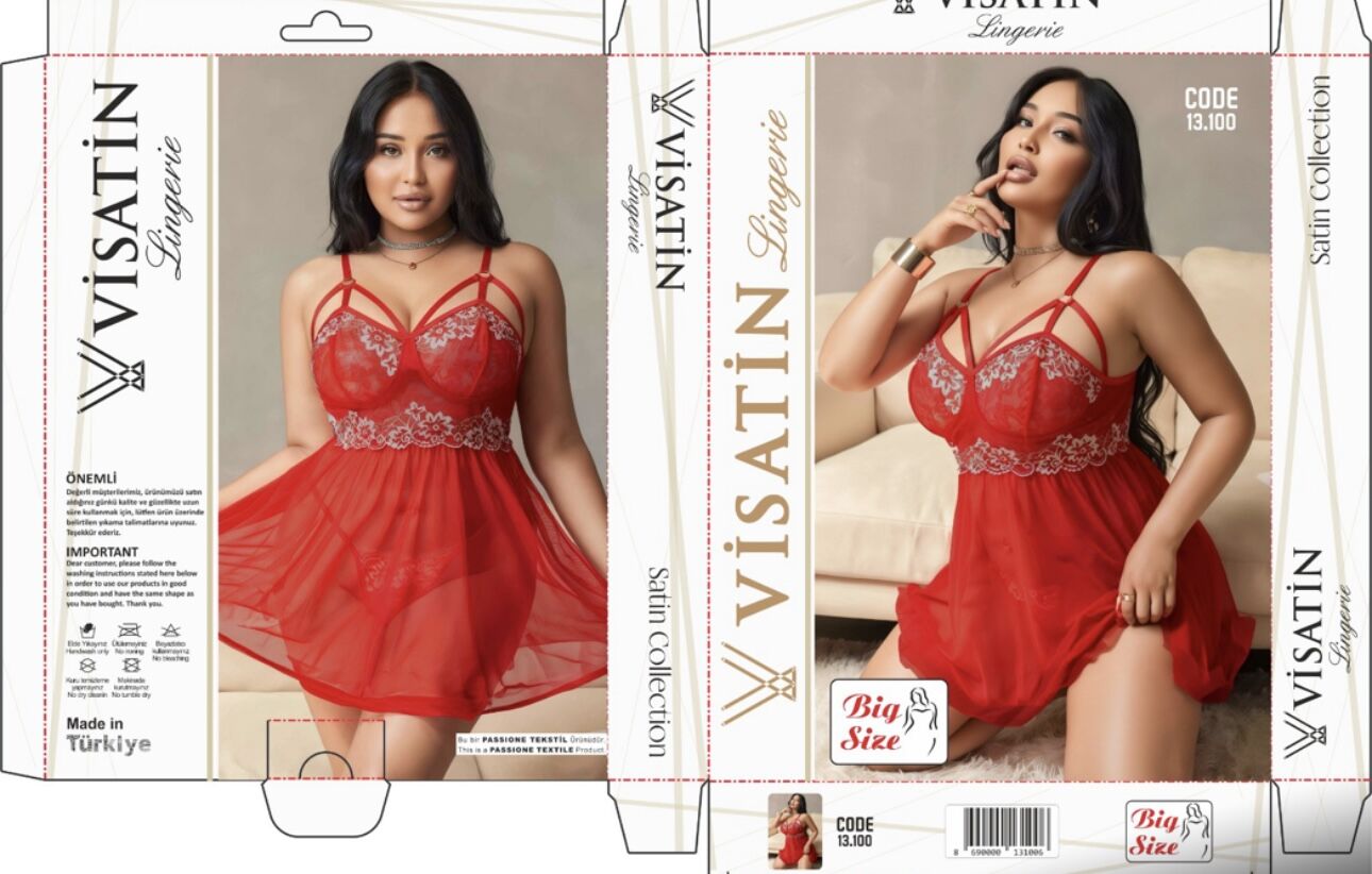 VİSATİN 13100 SATEN GECELİK BATTAL