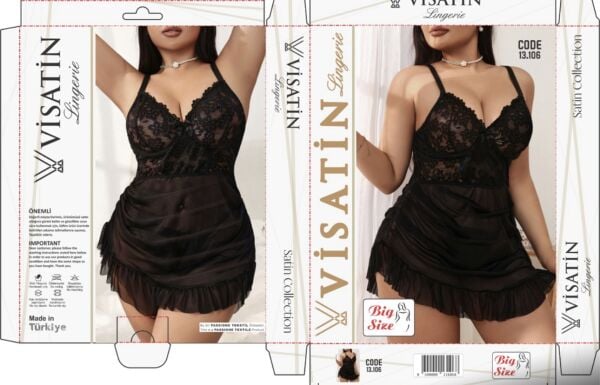 VİSATİN 13106 SATEN GECELİK BATTAL