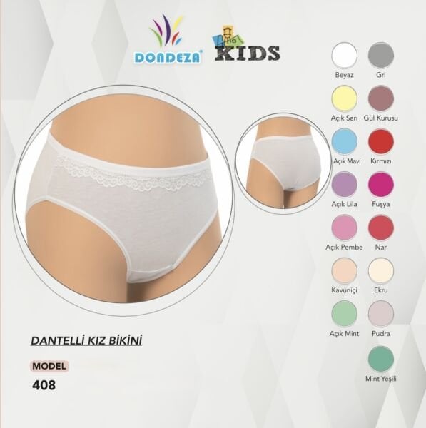 DONDEZA 408 KIZ ÇOCUK DANTELLİ BİKİNİ