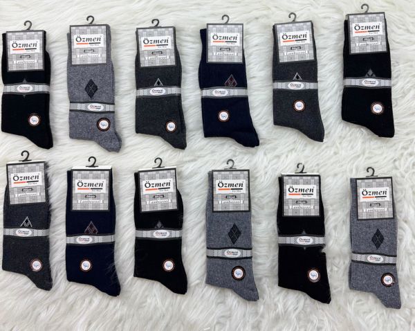 ÖZMEN ERKEK YIKAMALI LAMSWOOL ÇORAP