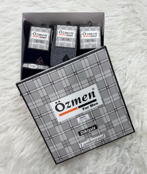 ÖZMEN ERKEK YIKAMALI LAMSWOOL ÇORAP