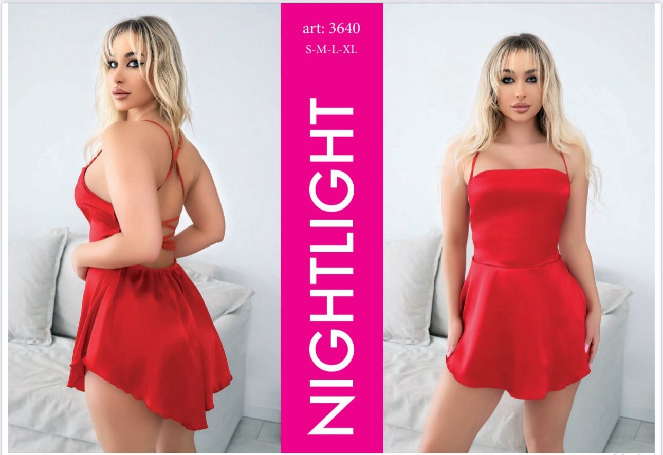 NIGHTLIGHT 3640 FANTAZİ GECELİK KIRMIZI