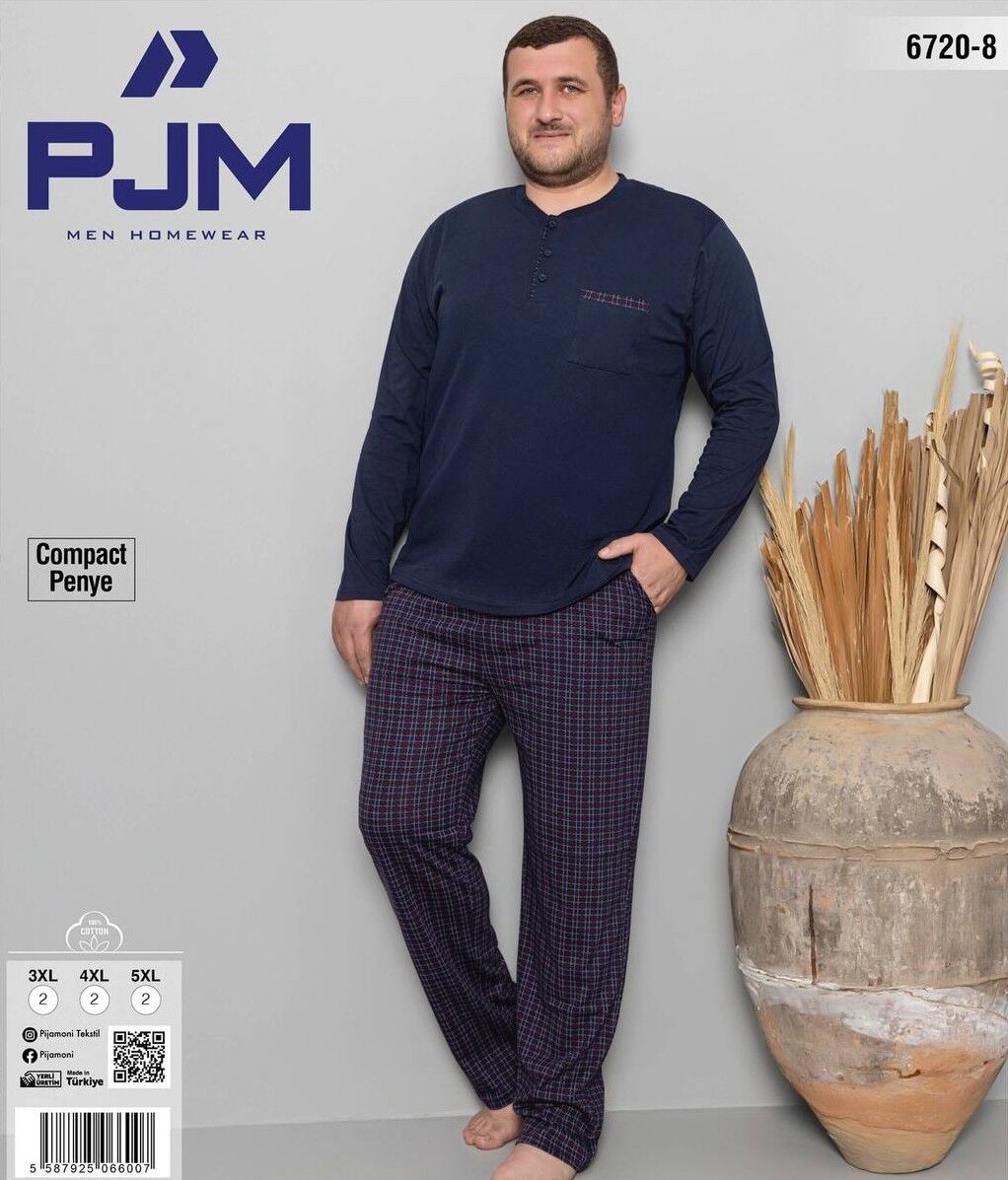 PJM 6720-8 ERKEK COMPACT PENYE BTTL PİJAMA TAKIM