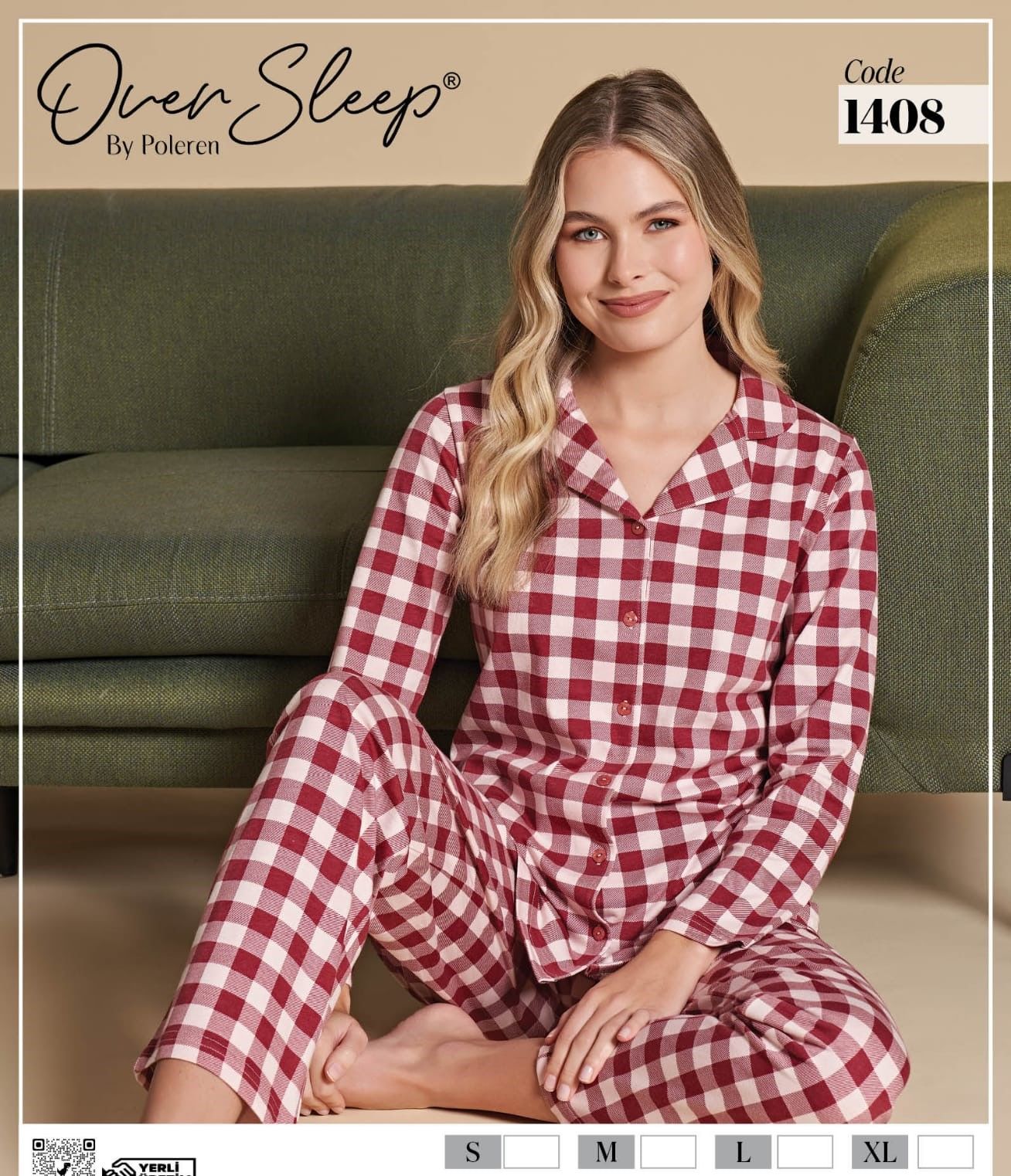 OVER SLEEP 1408 BAYAN Ö.DÜĞ.PİJAMA TAKIM