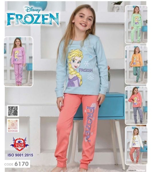 KAPİ 6170 KIZ 3-5 YAŞ İNTERLOK PİJAMA TAKIMI