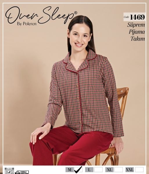 OVER SLEEP 1469 BAYAN Ö.DÜĞ.PİJAMA TAKIM