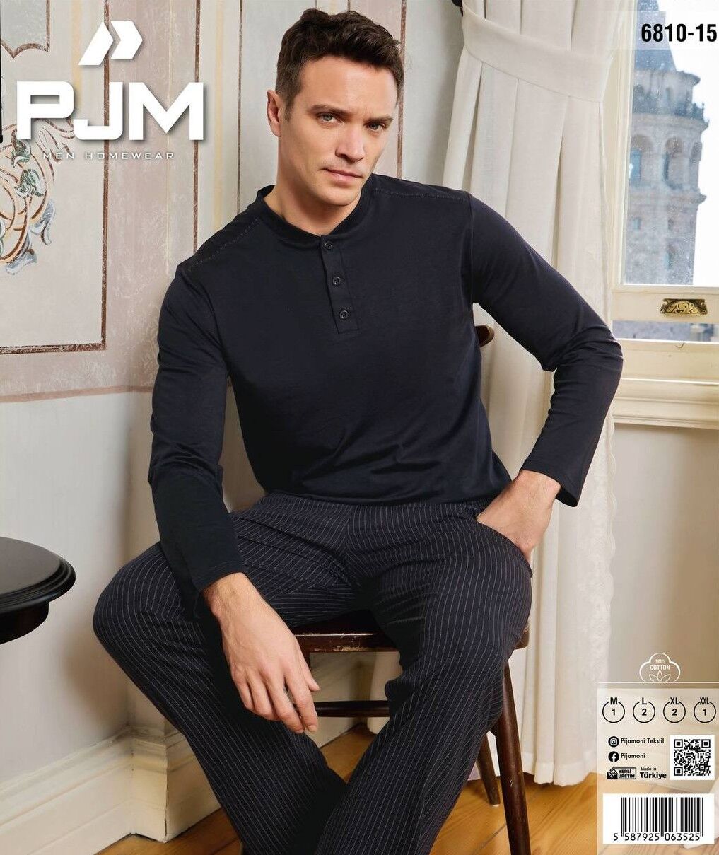 PJM 6810-15 ERKEK PENYE PİJAMA TAKIM