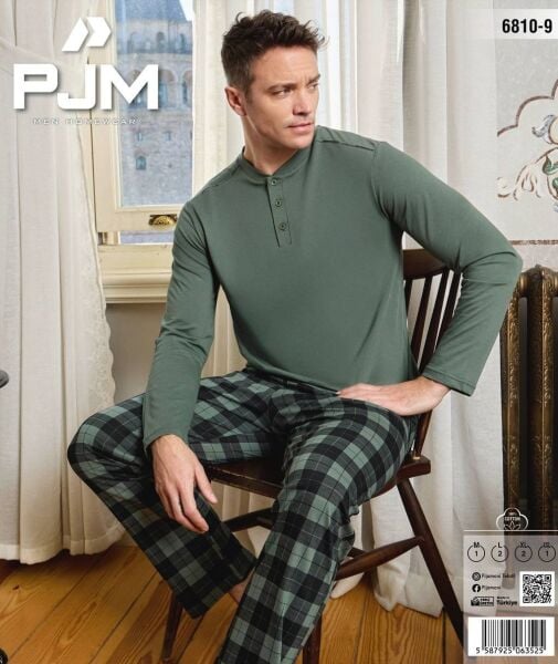 PJM 6810-9 ERKEK PENYE PİJAMA TAKIM