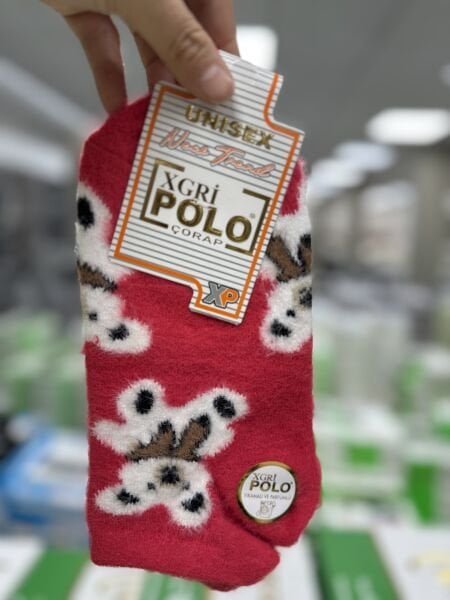 XGRİ B-62 BAYAN YUMOŞ PELUŞ YIKAMALI PATİK