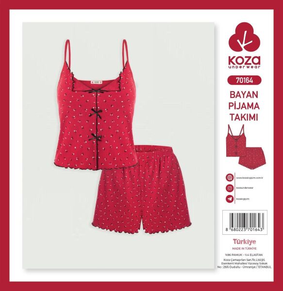 KOZA 70164 BAYAN İP ASKI ŞORTLU TAKIM
