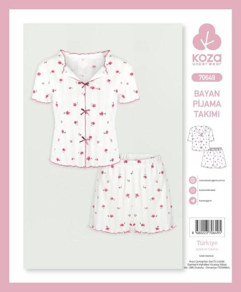 KOZA 70649 BAYAN İP ASKI ŞORTLU TAKIM