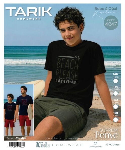 TARIK 4347 ERKEK 11-15 YAŞ PENYE ŞORTLU TAKIM