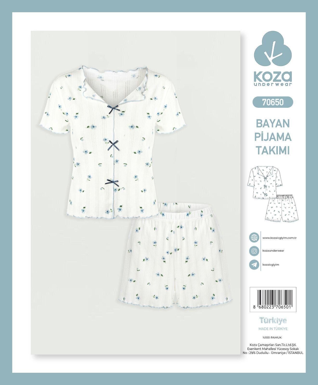 KOZA 70650 BAYAN İP ASKI ŞORTLU TAKIM