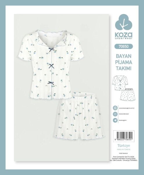 KOZA 70650 BAYAN İP ASKI ŞORTLU TAKIM