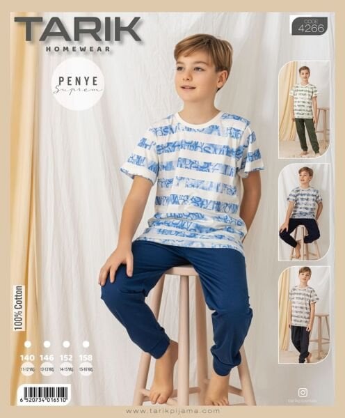 TARIK 4266 ERKEK 11-16 YAŞ PENYE K.KOL PİJAMA TKM