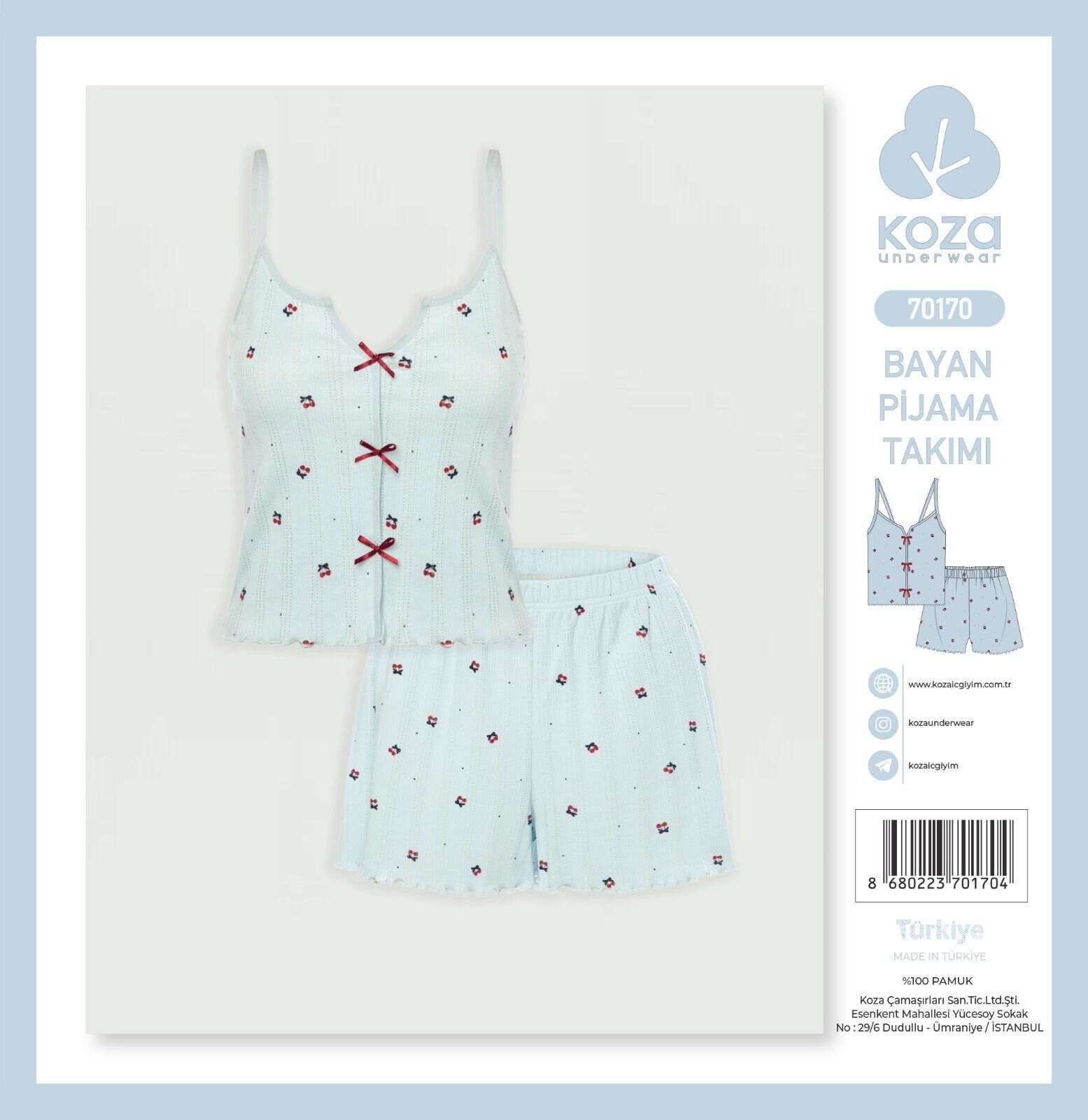 KOZA 70170 BAYAN İP ASKI ŞORTLU TAKIM