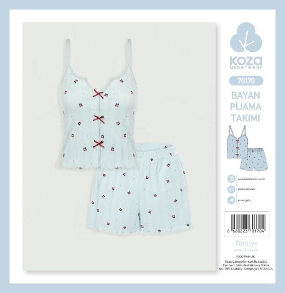 KOZA 70170 BAYAN İP ASKI ŞORTLU TAKIM