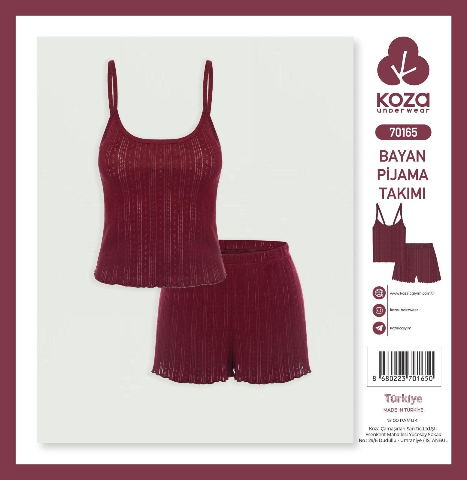 KOZA 70165 BAYAN İP ASKI ŞORTLU TAKIM
