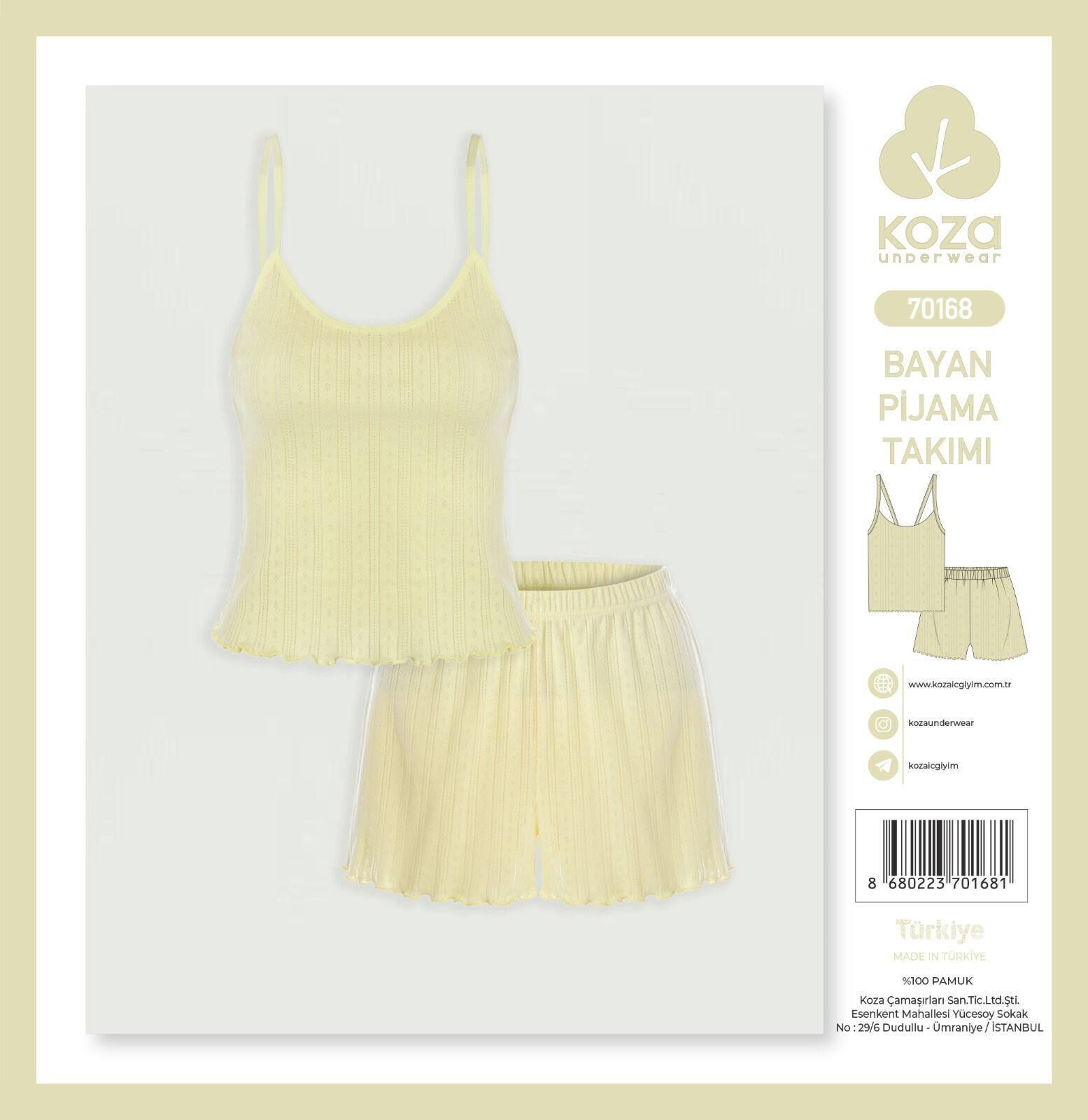 KOZA 70168 BAYAN İP ASKI ŞORTLU TAKIM