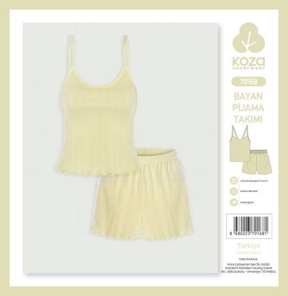 KOZA 70168 BAYAN İP ASKI ŞORTLU TAKIM