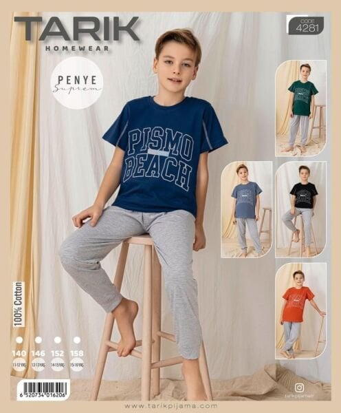 TARIK 4281 ERKEK 11-16 YAŞ PENYE K.KOL PİJAMA TKM