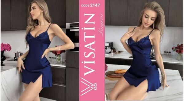 VİSATİN 2147 SATEN GECELİK M-L-XL*2
